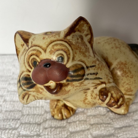 Vintage Redware Pottery - Playful Kittens - Salt and Pepper Shakers - Picture 13 of 16